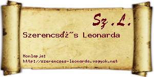 Szerencsés Leonarda névjegykártya